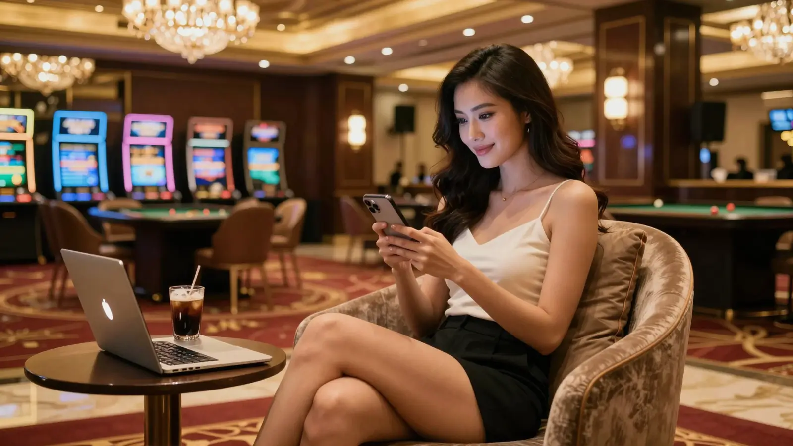 Game bài EE888 trên điện thoại: bố cục bàn trên màn hình nhỏ